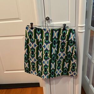 Maeve Multicolor Geometric Mini Skirt. NWT